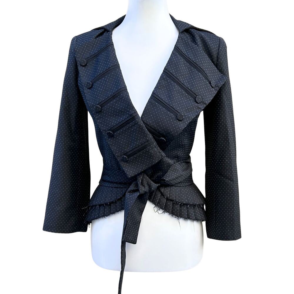 L.A.M.B Womens 2 Piece Blazer Pant Suit, 2005 Dark Navy - Picture 4 of 14